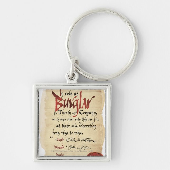 Burglar Contract Keychain (Front)