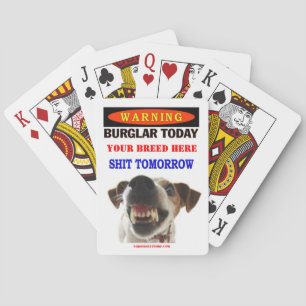 BURGLAR TODAY POKER CARDS