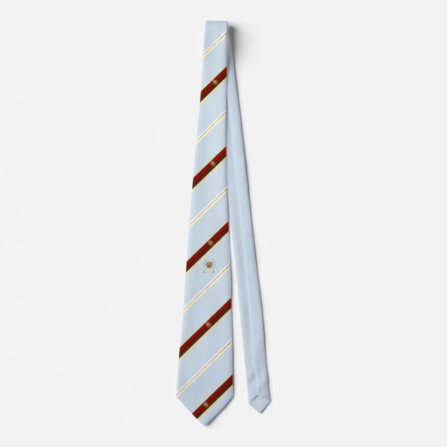Burgos stripes flag neck tie (Front)