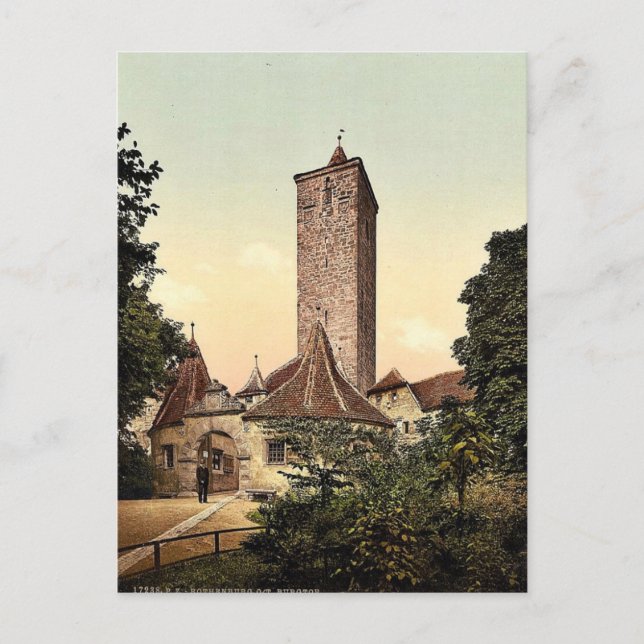 Burgthor (i.e. Burgtor), Rothenburg (i.e. ob der T Postcard (Front)