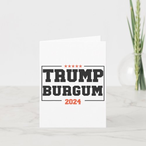 Burgum For President 2024 Campaign Usa Election  Card