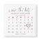 Burgundy 5 Rows Calendar Save the Date Wedding