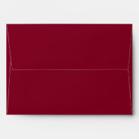 Burgundy A7 Cursive Return Address Envelopes