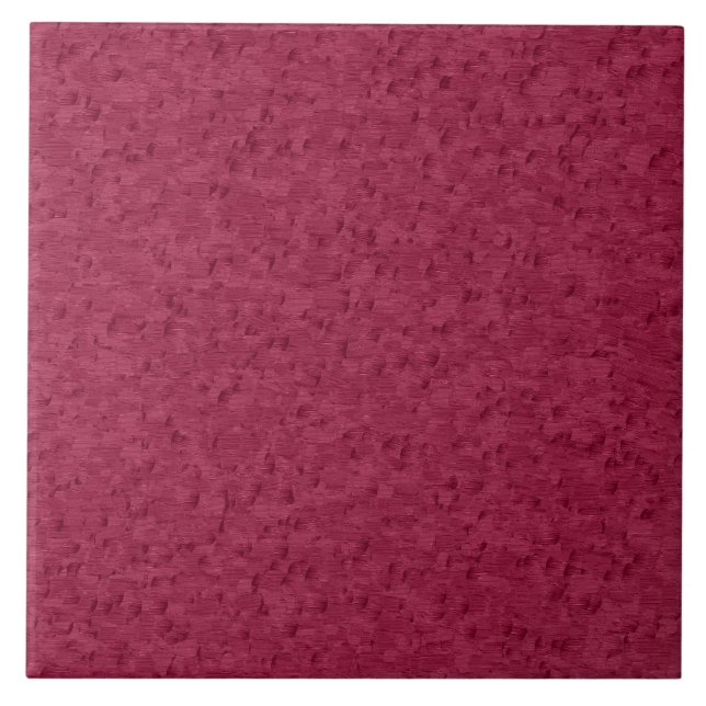 Burgundy Abstract Pattern Ceramic Tile (Front)