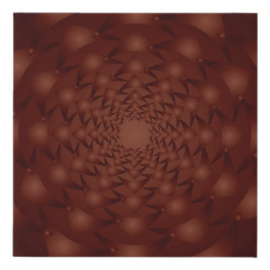 Burgundy abstract pattern. Traditional ornaments. Faux Canvas Print