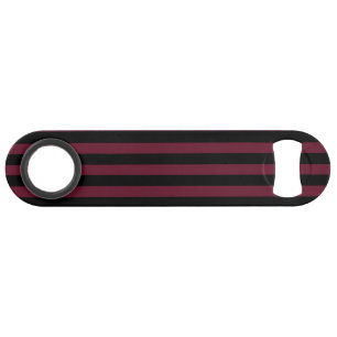 Burgundy and black stripes bar key