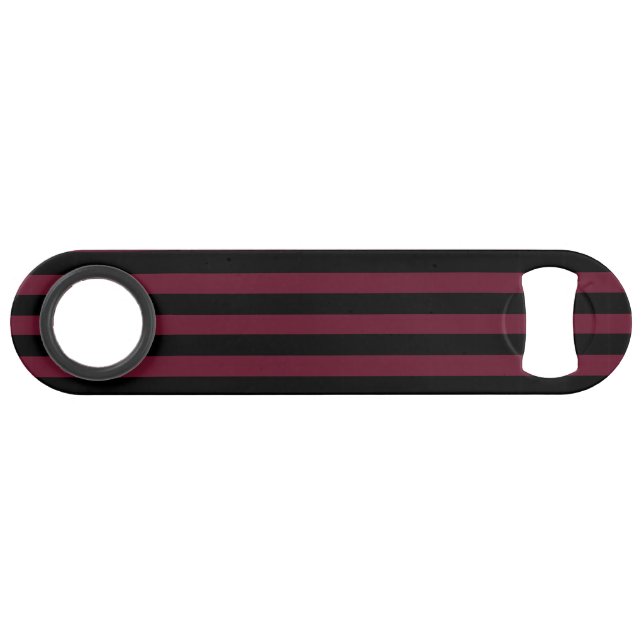 Burgundy and black stripes bar key (Back Horizontal)