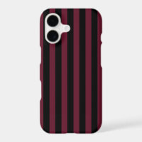 Burgundy and black stripes