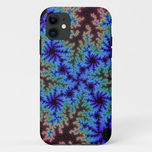 Burgundy and Blue Speckle iPhone 11 Case
