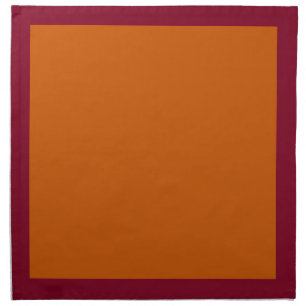 Burgundy and Burnt Orange Napkins
