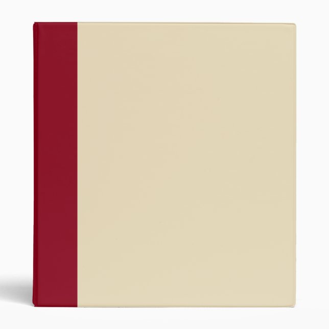 Burgundy and Cream Binder (Front)