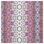 Burgundy and Dark Green Floral Designed Fabric