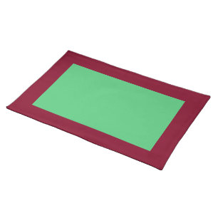 Burgundy and Emerald Placemat