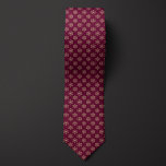 Burgundy and Gold Atom Pattern Neck Tie<br><div class="desc">Distinctive atomic icon pattern necktie in a classy,  conservative design,  ideal for science teachers,  nuclear scientists,  or nerds who love the great design. Be sure to check out our matching socks featuring the same design to create a unique combo gift.</div>