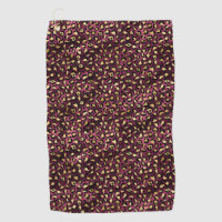 Burgundy and Gold Leopard Series Design 1