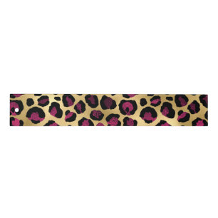 Burgundy and Gold Leopard Series Design 2 Ruler