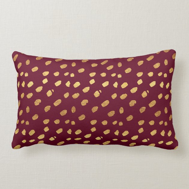 maroon lumbar pillow