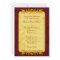 Burgundy and Gold Music Notes Wedding Invitation