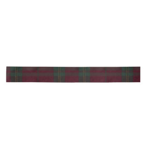 Burgundy and Green Plaid Tartan Ribbon