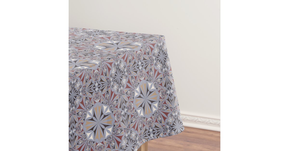 Burgundy and Grey Elegant Pattern Tablecloth Zazzle