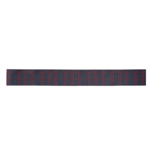 Burgundy and Navy Blue Tartan Plaid Ribbon