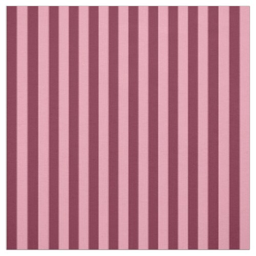 Burgundy And Pink Stripe Pattern Bold Cherry Red Fabric