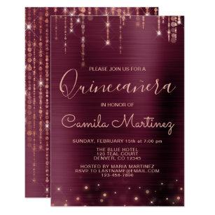 quinceañera invitations zazzle