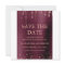 Burgundy and Rose Gold Sweet 16 Save the Date