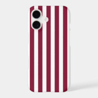 Burgundy and white candy stripes