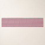 Burgundy and white candy stripes scarf<br><div class="desc">Burgundy and white candy stripes</div>