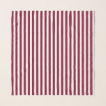 Burgundy and white candy stripes scarf<br><div class="desc">Burgundy and white candy stripes</div>