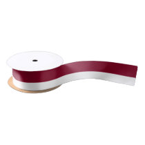 Burgundy and White-Striped Ribbon