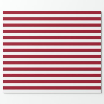 Burgundy And White Stripes Wrapping Paper Zazzle