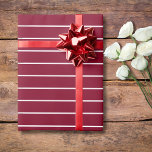 Burgundy and White Thin Horizontal Striped Wrapping Paper<br><div class="desc">Burgundy and White Thin Horizontal Striped Wrapping Paper</div>