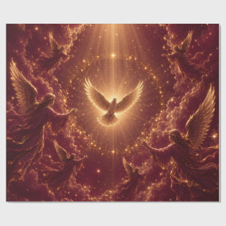Burgundy Angelic Gift Wrap
