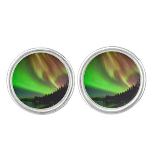 Burgundy Aurora Cufflinks