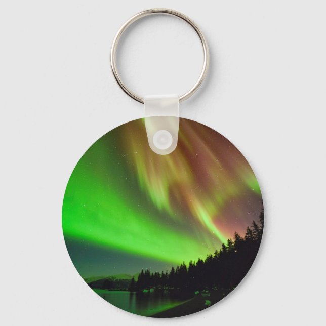Burgundy Aurora Keychain (Front)