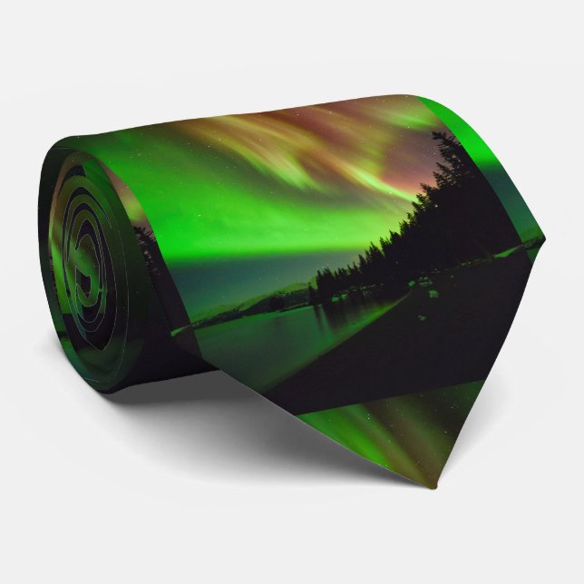 Burgundy Aurora Neck Tie (Rolled)