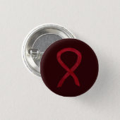 Burgundy Awareness Ribbon Custom Button Pendants (Front & Back)