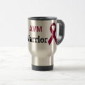 Burgundy Awareness Ribbon Mug for AVM Awareness | Zazzle