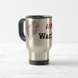Burgundy Awareness Ribbon Mug for AVM Awareness | Zazzle
