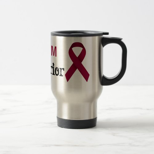 Burgundy Awareness Ribbon Mug for AVM Awareness