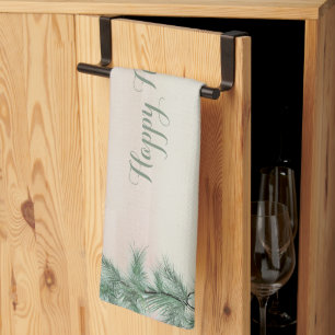 Burgundy Berry Holly & Berry Kitchen Towel