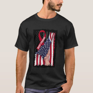 Burgundy Best Friend Multiple Myeloma Awareness Ri T-Shirt