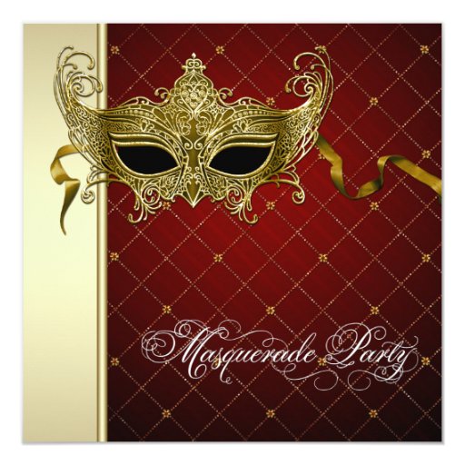 Masquerade Mask Party Invitations 6