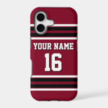 Burgundy Black Team Jersey Custom Number Name