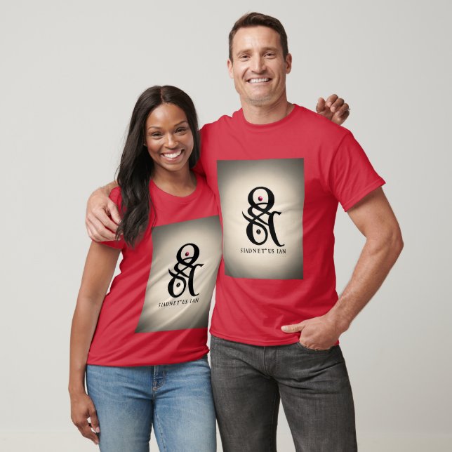 "Burgundy Bliss: Couple Maroon T-Shirts" T-Shirt (Unisex)