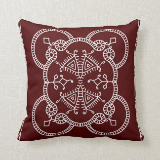 Burgundy Bliss Throw Pillow
