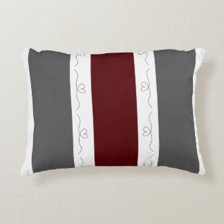 Burgundy Blizzard Love Accent Pillow