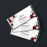Burgundy Blush Boho Floral Wedding Thank You Hershey Bar Favors<br><div class="desc">These chocolate bars are a wonderful way to thank your wedding guests. They feature a beautiful boho chic design with hand painted watercolor roses in shades of burgundy, red, and blush pink, along with a bevy of garden greenery. The front features the names of the couple and wedding date, while...</div>